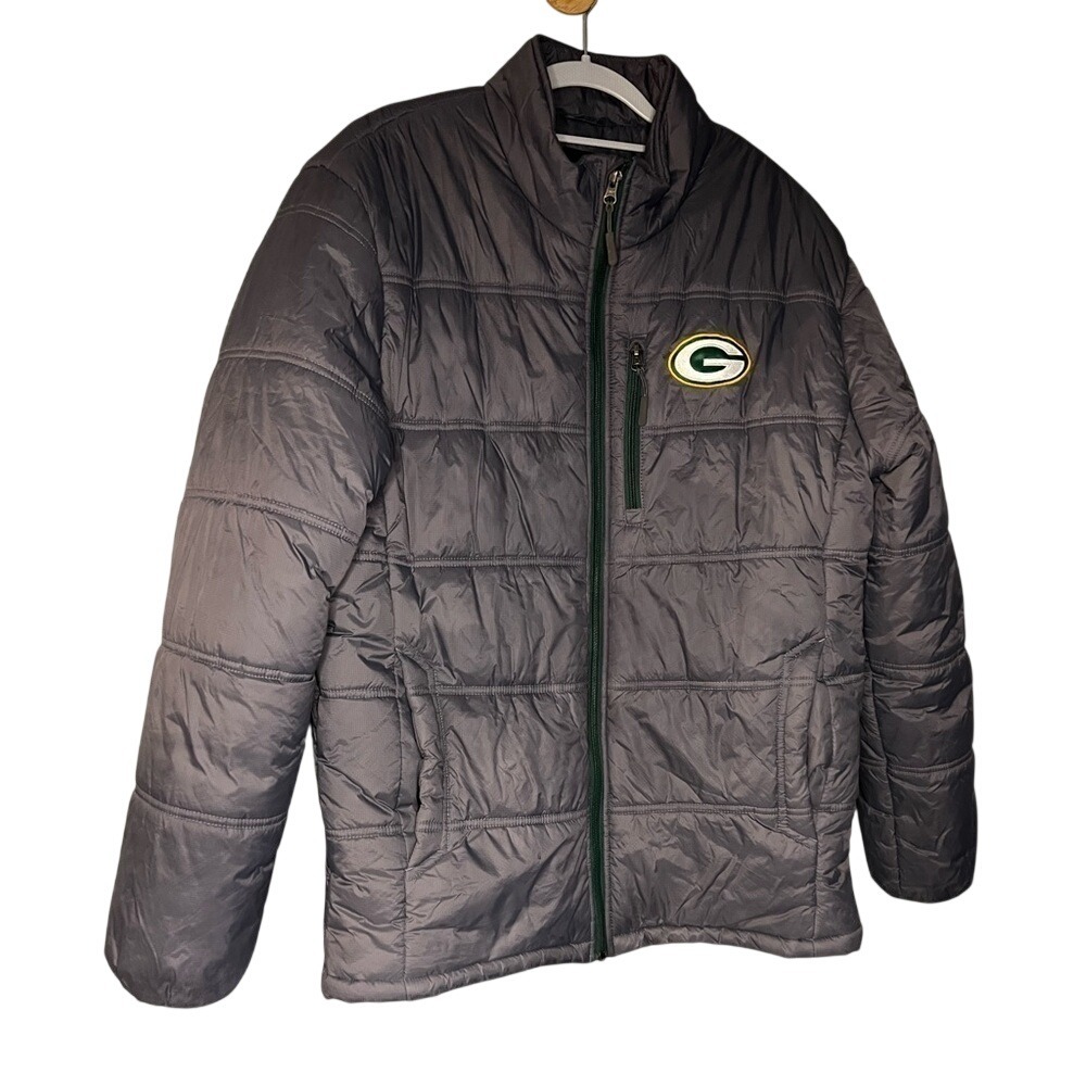 NFL Green Bay Packers grey puffer jacket‎